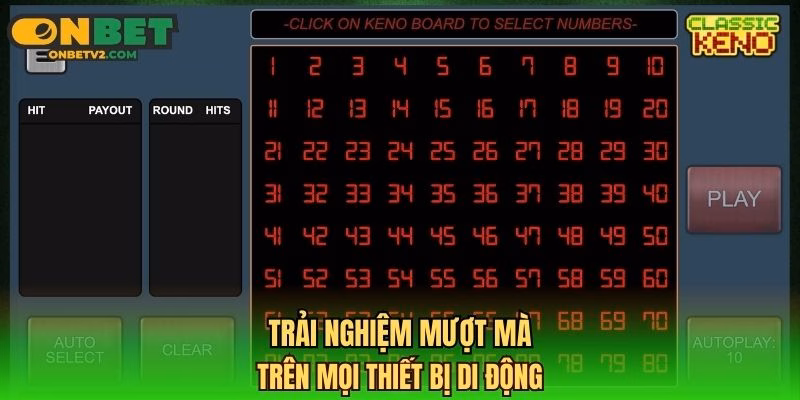 Trải nghiệm mượt mà trên mọi thiết bị di động